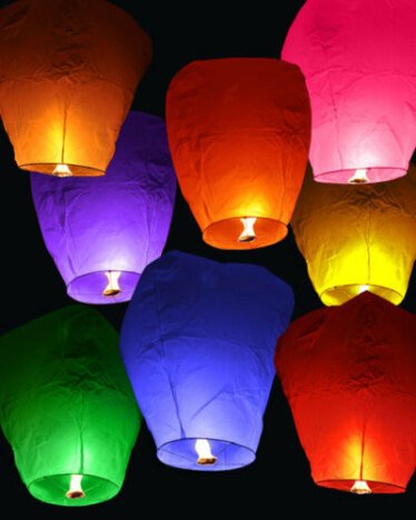 Lampion zburator - set 5 bucati